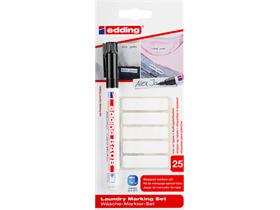 SPEZIALMARKER EDDING  edding W&auml;schemarker Set 8408 inkl 25 Eti