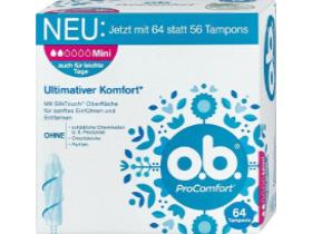 OB TAMPONS  pflanzlich, weiss, O.B. mini 64er