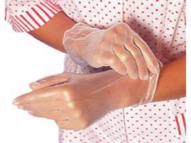 HANDSCHUHE VINYL  Vinyl Gr&ouml;sse S, "Eco-Plus", gepudert