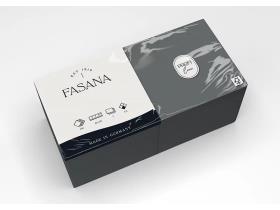 SERVIETTEN FASANA  40 x 40 cm, 3-lagig, 1/4 Falz, grau