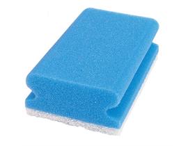 SCHWAMM PADSCHWAMM SITO  14.2 x 7.0 x 4.3 cm, blau/weiss