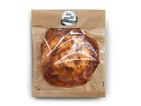 SICHTFENSTERBEUTEL LOC BAC  17 x 24.5 cm, braun,Typ Razor,SF aus PET