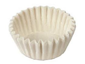 GEBAECKKAPSELN  rund, Boden &oslash; 24 mm, H&ouml;he 16 mm, weiss