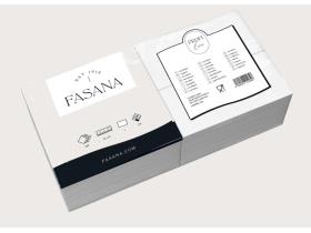 SERVIETTEN FASANA  32 x 32 cm, 1-lagig, 1/8 Falz, weiss