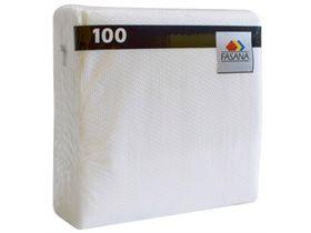 SERVIETTEN FASANA  33 x 33 cm, 1-lagig, 1/4 Falz, weiss