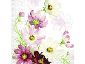 SERVIETTEN TISSUE  40 x 40 cm, 1/4 Falz, 3-lagig, Cosmea