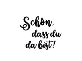 BIERDECKEL FILZ  107 mm, Sch&ouml;n, dass du da bist