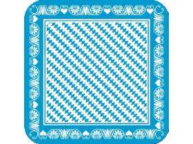 BIERDECKEL FILZ  93 x 93 mm, Bavaria