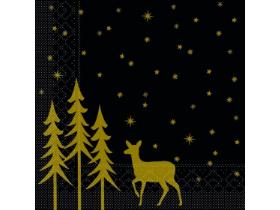 SERVIETTEN TISSUE  40 x 40 cm, 1/4 Falz, 3-lagig, LIANE sch