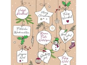 SERVIETTEN SOFTPOINT  40 x 40 cm, 1/4 Falz, Softpoint, SNOWMAN