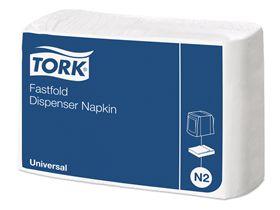 SPENDERSERVIETTEN 1-LAGIG TORK  Universal, 25 x 30 cm, h'weiss gepr&auml;gt