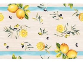 TISCHLAEUFER AIRLAID  40 cm x 24 m, Airlaid, "Olives & Lemons"