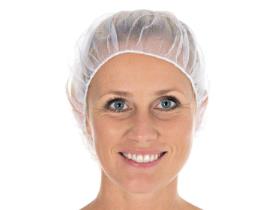 HAUBE MICROMESH  Haube, Nylon "Micromesh", &oslash; 53 cm, weiss