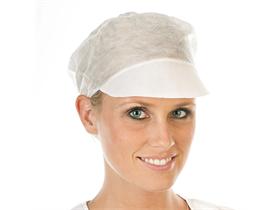 SCHILDMUETZE VLIES  ohne Haarschutz, 31cm, weiss