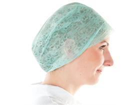 SCHWESTERNHAUBEN  Haube, Viskose, Einheitsgr&ouml;sse, gr&uuml;n