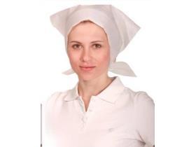 KOPFTUCH MIT B&Auml;NDERN  Kopftuch mit B&auml;ndern weiss