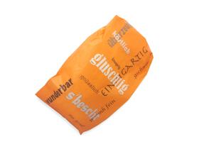 SEITENFALTENBEUTEL ORANGE  K3, 35 gm2, 2-farbig