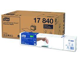 SPENDERSERVIETTEN 1-LAGIG TORK  Interfold 21.6 x 21.3 cm, weiss