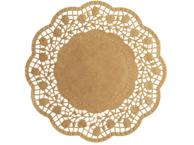 TORTENSPITZEN RUND  &oslash; 18 cm, rund, braun