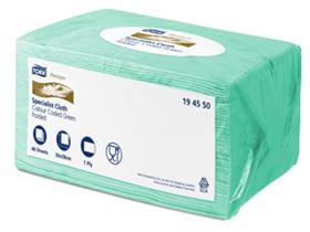 REINIGUNGSTUCH 1-LAGIG TORK  Premium, 38 x 30 cm, Vliesstoff, gr&uuml;n