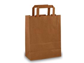 PAPIERTRAGETASCHEN BRAUN  260 x 100 x 330 mm, braun, unbedruckt