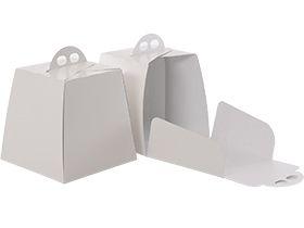 PANETTONESCHACHTEL  26 x 26 x 26 cm, weiss