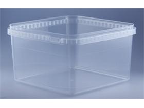 SCHALE AUS KUNSTSTOFF (PP)  eckig, 3000 ml, 193 x 193 x 113 mm, trsp