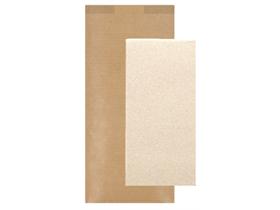 BESTECKTASCHE PAPIER  11 x 25 cm, mit brauner Serviette