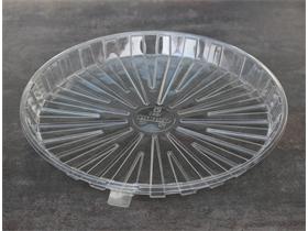 KUCHEN- UND TORTENPLATTE  rund &Oslash; 215 mm - H&ouml;he 20 mm, transparent