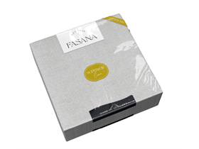 COTTON-MIX SERVIETTE  38 x 38 cm, 1/4 Falz, Struktur d' grau