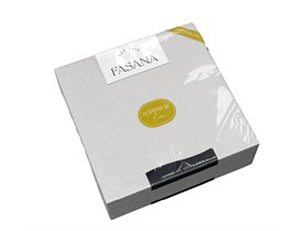 COTTON-MIX SERVIETTE  38 x 38 cm, 1/4 Falz, Struktur h'grau