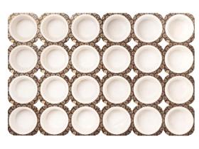 BACK-MUFFIN-TRAY  trennbar Perforation, 50x34mm,