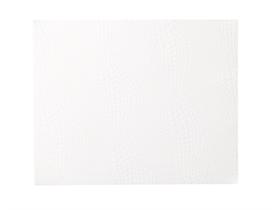 PLATTENPAPIERE KROKO  46 x 36 cm rechteckig, 40 gm2, weiss