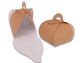 TORTENSCHACHTEL MIT HENKEL ECOLIFE  48x68x10 cm, Henkel, braun "Eco Life"