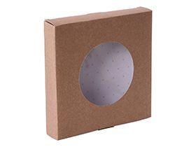 TORTENSCHACHTEL MIT SICHTFENSTER ECOLIFE  25 x 25 x 5cm, mit Sichtfenster, EcoLife