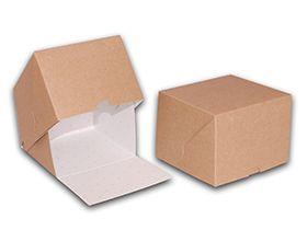 TORTENSCHACHTEL  10 x 10 x 8 cm, naturbraun "Eco Life"