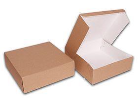 TORTENSCHACHTEL  17 x 17 x 10 cm, naturbraun "Eco Life"