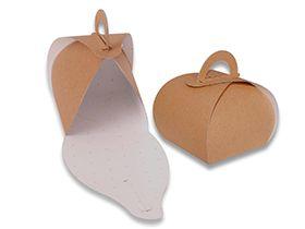 TORTENSCHACHTEL MIT HENKEL ECOLIFE  10 x 10 x 8 cm, Henkel, braun "Eco Life"