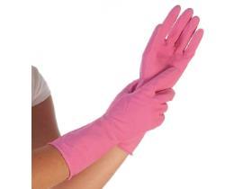 HANDSCHUHE HAUSHALT  Gr&ouml;sse L, innen baumwollbeflockt, rosa