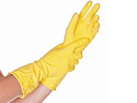 HANDSCHUHE HAUSHALT  Gr&ouml;sse L, innen baumwollbeflockt, gelb