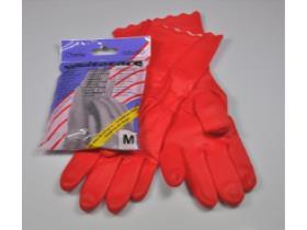 HANDSCHUHE VINYL  Gr&ouml;sse M, rot, rutschfest
