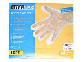 HANDSCHUHE PE-FOLIE  "Herren", transparent