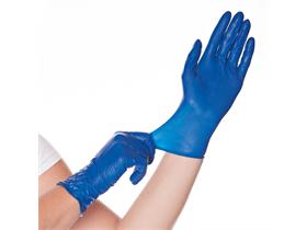 HANDSCHUHE LATEX  Gr&ouml;sse L, SOFTBLUE, ungepudert, blau