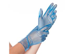 HANDSCHUHE VINYL  Grösse S, puderfrei, blau