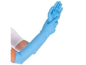 HANDSCHUHE NITRIL SUPERLONG  Gr. L, EXTRA SAFE SUPERLONG, blau