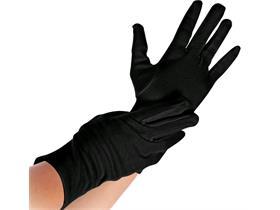 HANDSCHUHE BAUMWOLLE  Gr&ouml;sse M, NERO
