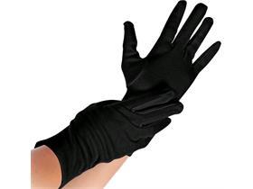 HANDSCHUHE BAUMWOLLE  Gr&ouml;sse S, NERO