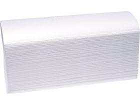FALTHANDTUECHER 2-LAGIG  100% Zellstoff, h'weiss, Z-falz, 24x24cm