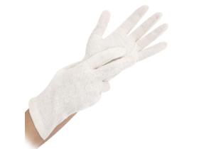 HANDSCHUHE BAUMWOLLE  Gr&ouml;sse M, natur, NATURE