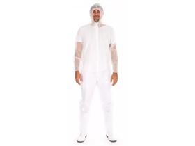 OVERALL MIT KAPUZE  Gr&ouml;sse XL, aus Vlies, mit Kapuze, weiss